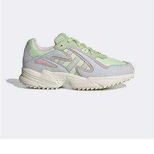 Adidas men’s or youth originals YUNG 96 Chasm Shoes Blue Green Pink Size 6